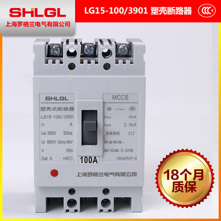 LG15-100 3901 100A塑壳式断路器