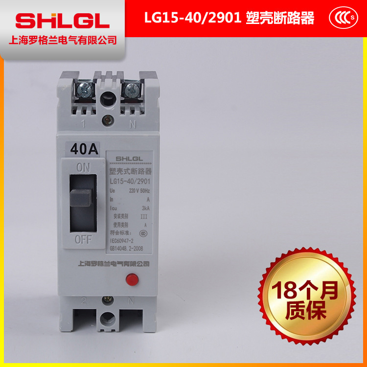 LG15-40 2901 40A 2P塑壳断路器